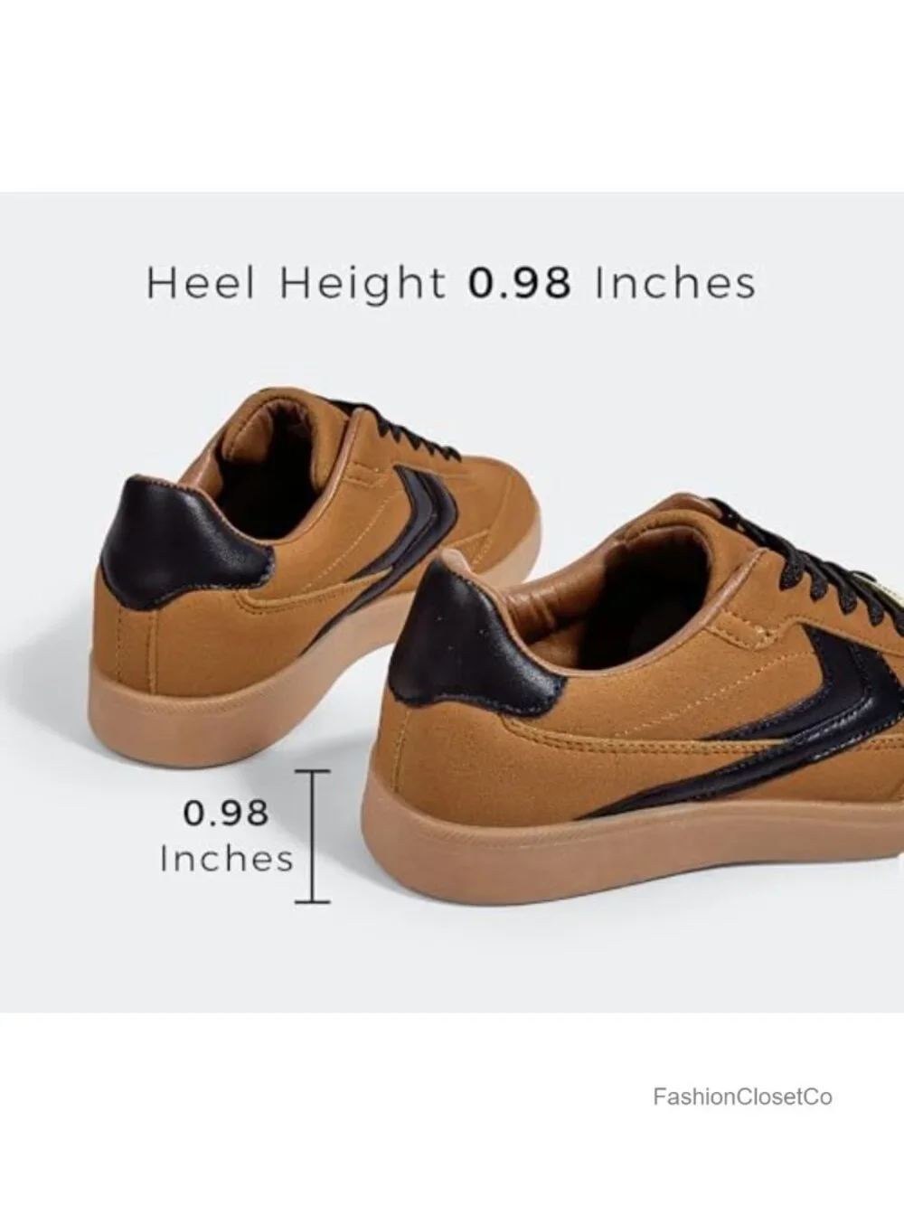 Retro Fashion Sneakers with Anti-Slip Gum Sole - PU Upper & Faux Nubuck